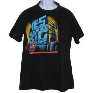 YES Concert Tee, L, Big Generator 1987 Off center, Black, 2 sided, Short sleeves